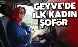 Geyve'de ilk kadın şoför görevde