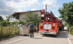 Evde çıkan yangın hasara neden oldu