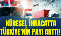 Küresel ihracatta Türkiye'nin payı arttı!