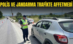 Polis ve jandarma trafikte affetmedi