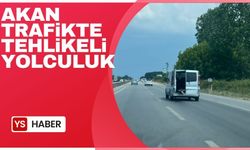 Akan trafikte tehlikeli yolculuk