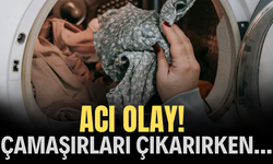 Acı olay! Makineden çamaşırları çıkarırken...