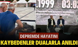 Depremde hayatını kaybedenler dualarla anıldı