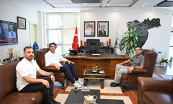 Başkan Akın'dan komşuya ziyaret