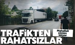 Mahalleli o trafiğe çözüm istiyor!