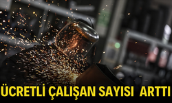 Ücretli çalışan sayısı  arttı