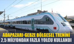 Adapazarı-Gebze bölgesel trenini 2,5 milyondan fazla yolcu kullandı