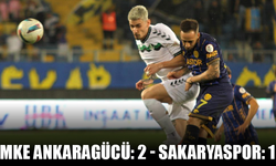 MKE Ankaragücü: 2 - Sakaryaspor: 1