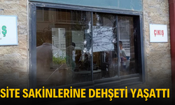 Site sakinlerine dehşeti yaşattı