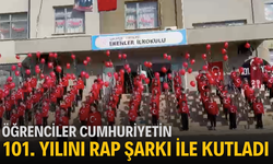 Öğrenciler Cumhuriyetin 101. yılını rap şarkı ile kutladı