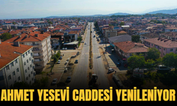 Ahmet Yesevi Caddesi yenileniyor