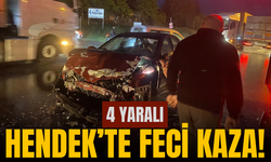 Hendek'te feci kaza: 4 kişi yaralandı