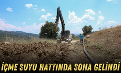 2 bin metrelik yeni içme suyu hattında sona gelindi