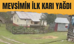 Mevsimin İlk Karı Yağdı! Dikmen Yaylası Beyaza Büründü