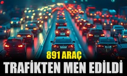 Eylül ayında Sakarya'da 891 araç trafikten men edildi