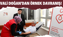 Vali Doğan'dan örnek davranış!