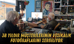 38 Yıldır Müşterilerinin Vesikalık Fotoğraflarını Sergiliyor