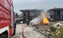 Doğal gaz dağıtım hattında çıkan yangın söndürüldü