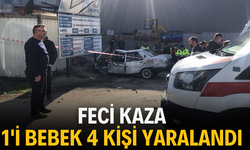 D-100 Karayolu Feci Kaza: 1'i Bebek 4 Yaralı