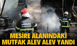 Mesire alanındaki mutfak alev alev yandı