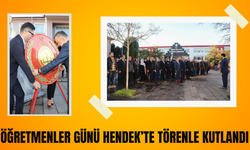 Hendek'te 24 Kasım Öğretmenler Günü Törenle Kutlandı