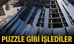 Tonlarca ağırlıktaki çeliği puzzle gibi işlediler