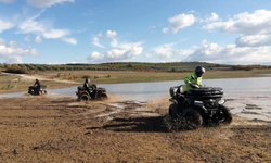 Mudanya'da atv tutkunlarının off road heyecanı