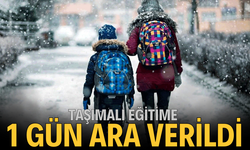 Taşımalı eğitime 1 gün ara verildi