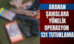 1 ayda  131 şüpheli tutuklandı