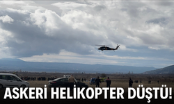 Isparta'da askeri helikopter düştü!