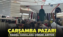 Çarşamba Pazarı yağışlı havalara çözüm arıyor