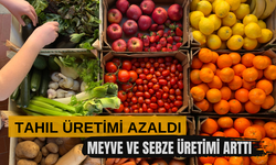 Tahıl üretimi azaldı, meyve ve sebze üretimi arttı