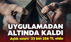 Açlık sınırı 23 bin 256 TL oldu