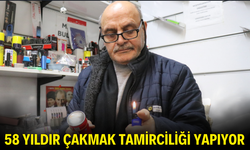 58 yıldır çakmak tamirciliği yapıyor