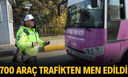 2024 yılının son ayında 700 araç trafikten men edildi