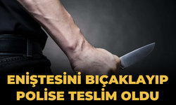 Eniştesini bıçaklayıp polise teslim oldu