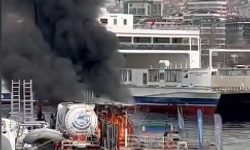 İstanbul Pendik marina’da yakıt istasyonunda yangın çıktı