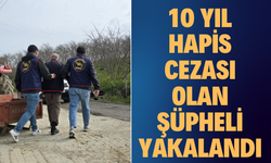 10 yıl hapis cezası olan şüpheli yakalandı