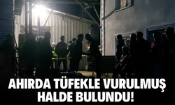 Ahırda vurulmuş halde bulundu!