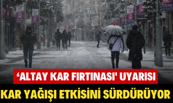 ‘Altay kar fırtınası' uyarısı!