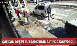 Çatıdan düşen buz sarkıtının altında kalıyordu