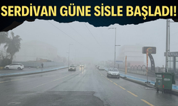 Kampüs Civarı Sis ve Hafif Yağışla Uyandı, Sürücüler Zor Anlar Yaşadı