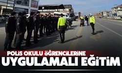 Polis okulu öğrencilerine uygulamalı eğitim