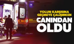 Karşıdan karşıya geçerken canından oldu!