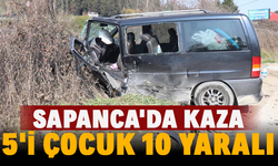 Sapanca'da kaza: 5'i çocuk 10 yaralı