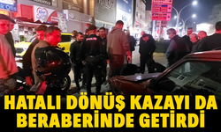 Akyazı'da trafik kazası: Hatalı dönüş kazayı da beraberinde getirdi