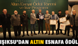 Başkan Işıksu’dan Altın Esnafa Ödül