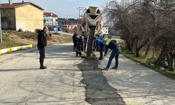 Vize ilçesinde yol yapım çalışmaları sürüyor