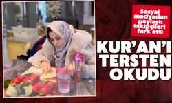 Dilan Polat Kur'an'ı tersten okudu