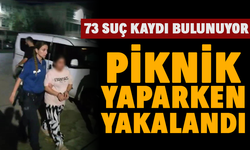 Piknik yaparken yakalandı